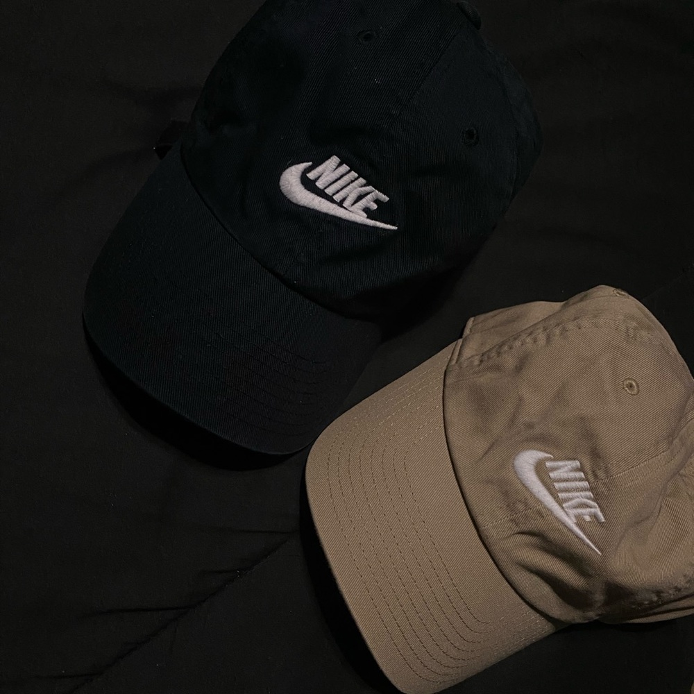 Nike Black and Tan Baseball Hats